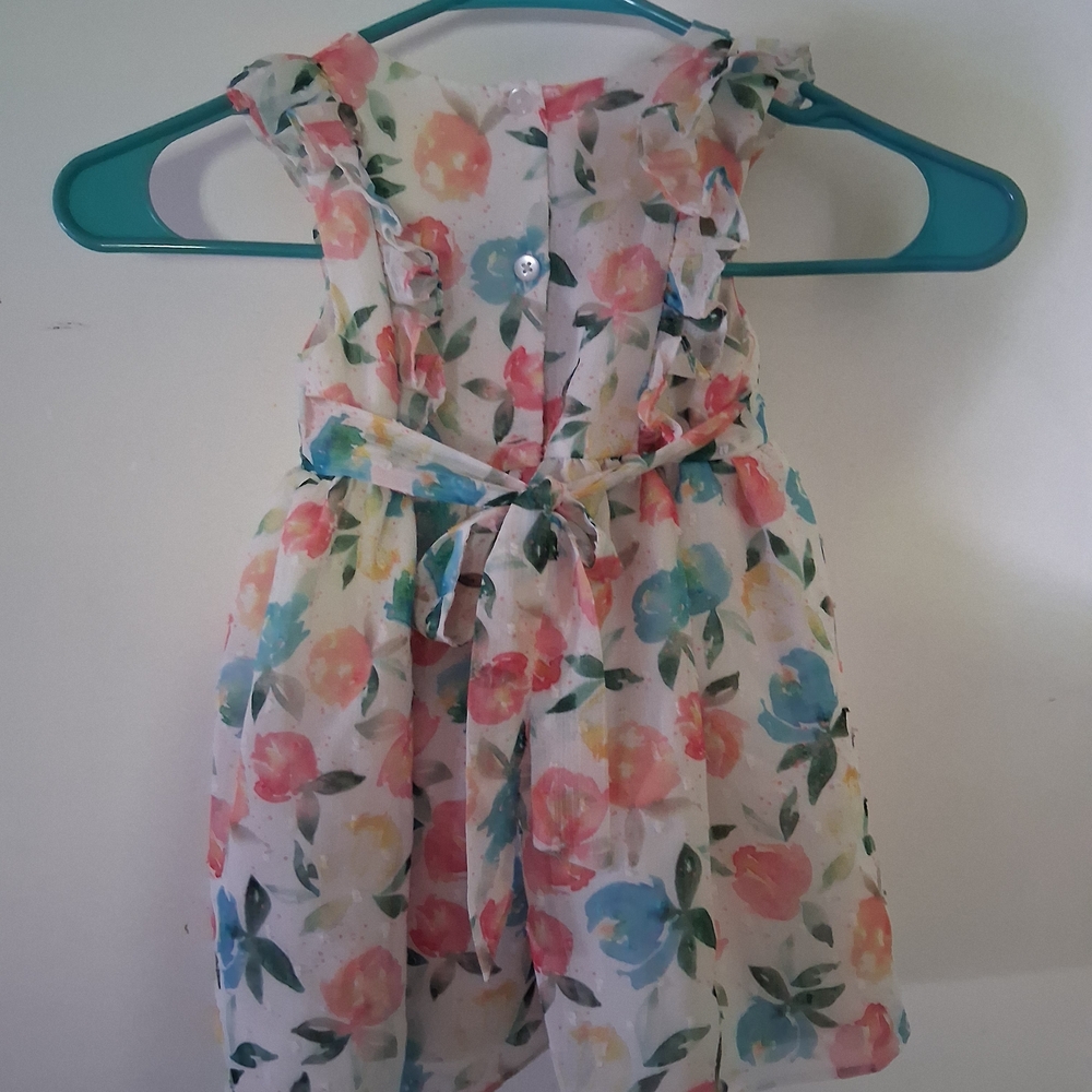 Katie May Floral Kids Dress - Pink, Blue, Green